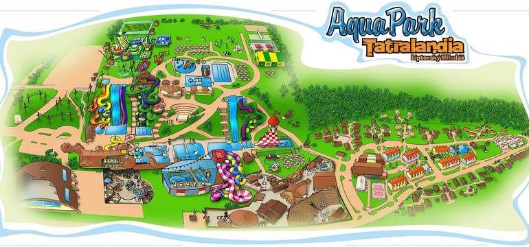 Obľúbený aquapark Tatralandia sa nachádza len 100 m od chatiek