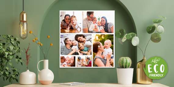 Fotokoláž alebo tablo na ekologickom plátne zo 100 % bavlny v rôznych rozmeroch/Slovensko