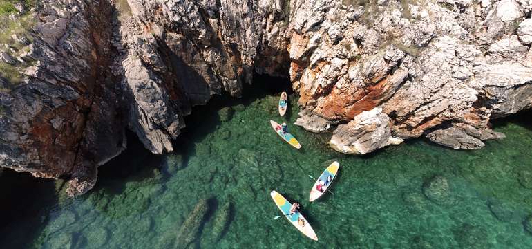 Dobrodružstvo na paddleboarde v slnečnom Chorvátsku