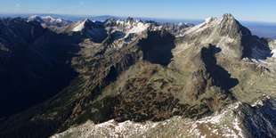 Prelet ponad Vysoké Tatry