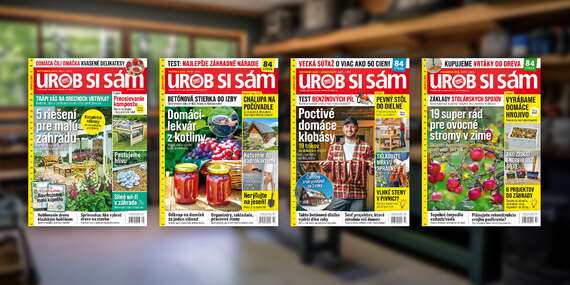 Ročné predplatné časopisu Urob si sám - nový impulz pre každé tvorivé „ja" / Slovensko