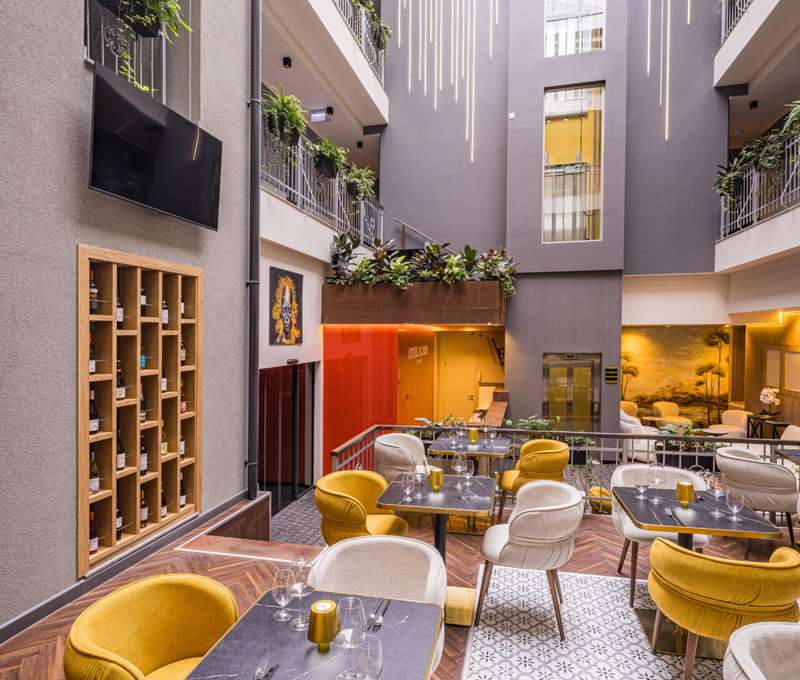 Moderní a stylový interiér hotelu Allora Hotel Budapest 4****