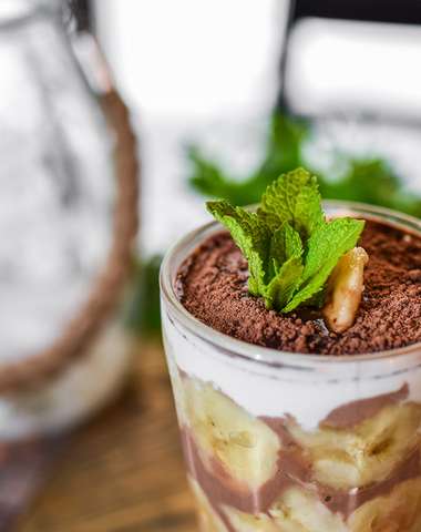 Smotanový pohár v Le Papillon Restaurant