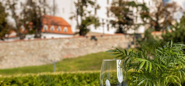 Chrumkavé kačacie hody s výhľadom na Bratislavu v Restaurant Parlament