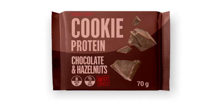 Descanti proteínový cookie (70 g) - čokoláda/oriešok