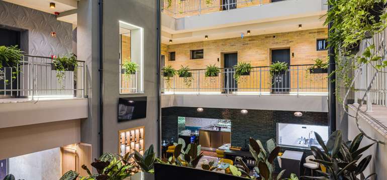 Moderný a štýlový interiér hotela Allora Hotel Budapest 4****