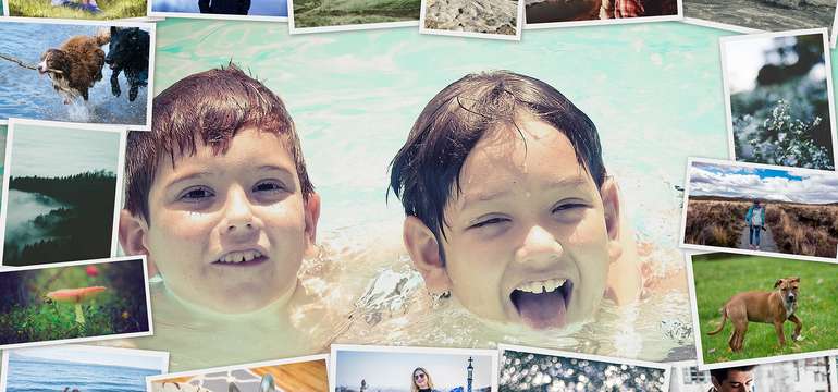 Koláž na plátne z vlastných fotografií - veľa rozmerov na výber