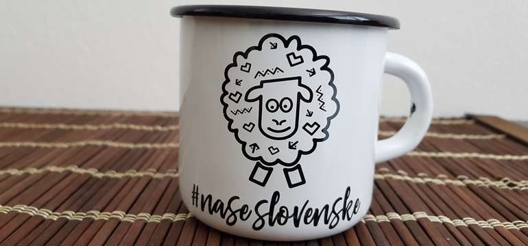 Hrnček biely – ovčeka