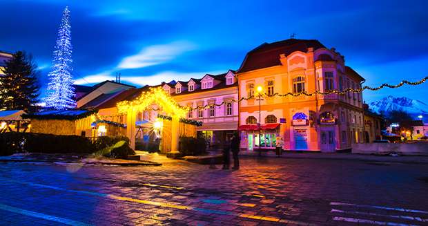 Večerná prechádzka Popradom