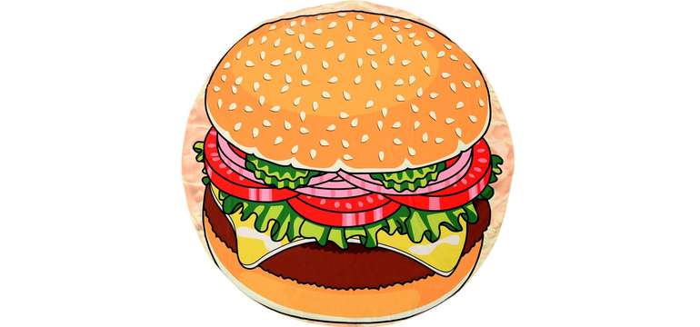 Plážová deka - Hamburger