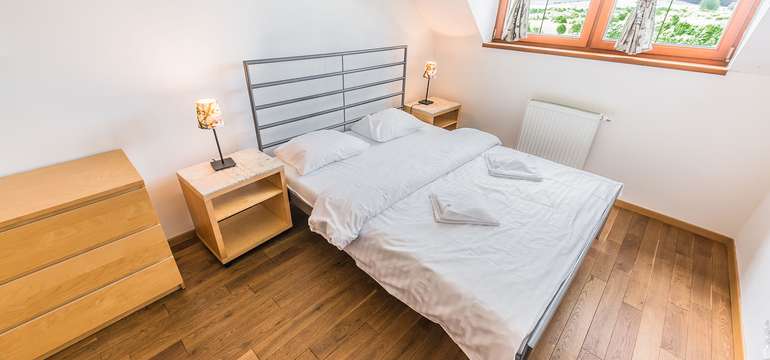 Ubytovanie  v 28 moderne zariadených, dvojlôžkových apartmánoch v 3 kategóriách