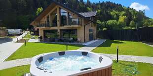 Horský chalet na brehu Dunajca s vírivkou pre až 8 osôb