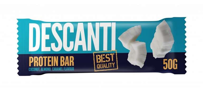 Descanti proteínová tyčinka (50 g) - kokos/mandle/karamel