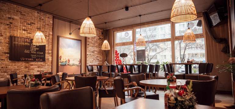 Moderný interiér reštaurácie Gao Restaurant & Sushi bar