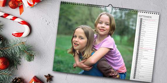 Fotokalendáre 2026 s vlastnými fotkami vo veľkosti A4 alebo A3/Slovensko