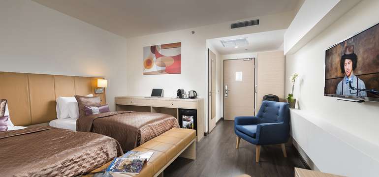 V hotelu Bo33**** v Budapešti na vás čeká stylový Superior pokoj