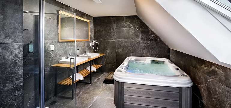Apartmán SUPERIOR má aj súkromnú vírivku