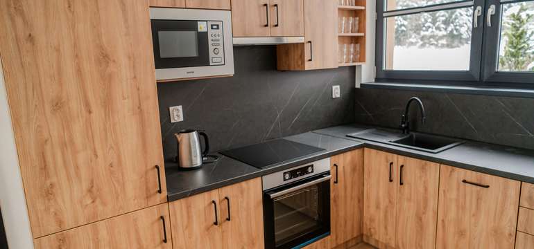 Každý apartmán má plne vybavenú kuchyňu