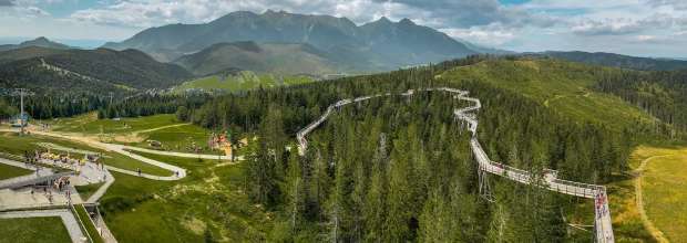 tipy nav ylet chodnik korunami stromov bachledka
