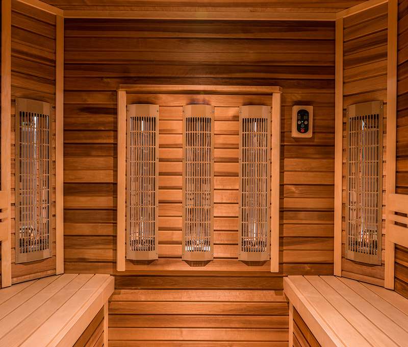 Fínska sauna, parná sauna, infra sauna, ochladzovacia kaďa, vírivá vaňa, relaxačná miestnosť, samost
