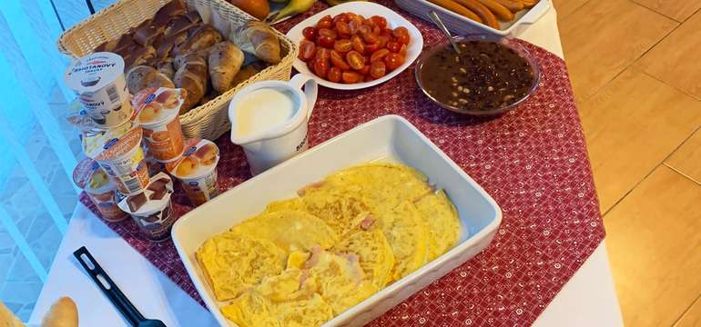 Raňajky (výber zo 6 druhov: štandard, párkové, vajíčkové, sladké, müsli, nátierkové)