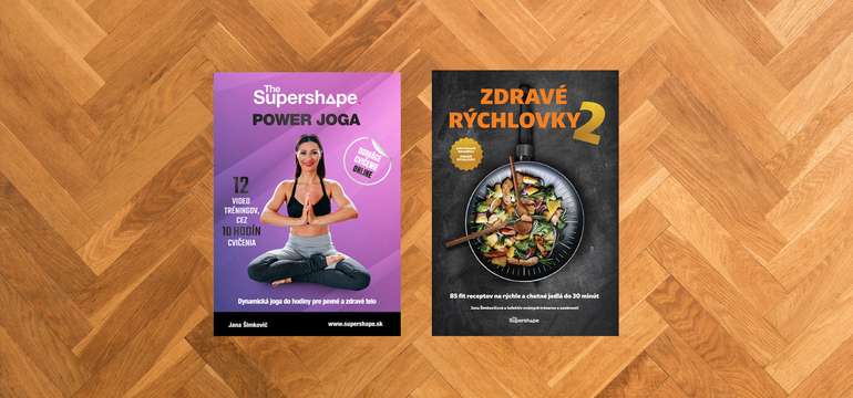 Pre pohodovú ženu a pevné telo - POWER JOGA + kniha ZDRAVÉ RÝCHLOVKY 2