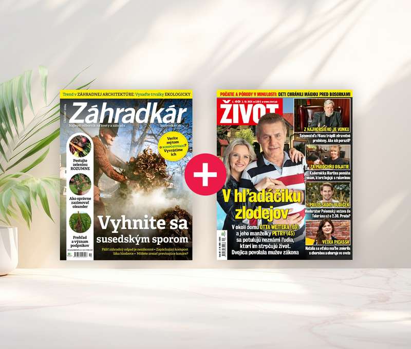 Ročné predplatné ŽIVOT + ZÁHRADKÁR