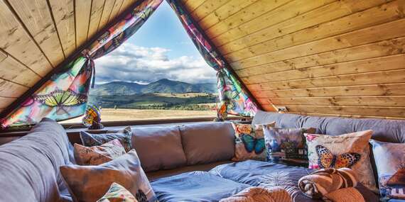 Romantický pobyt v Chalúpke Slnečnica s privátnou saunou a kúpacou kaďou/Brezno