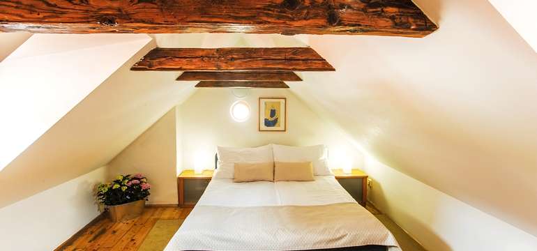 Kráľovský mezonetový apartmán je vhodný pre rodiny a väčšie skupiny ľudí