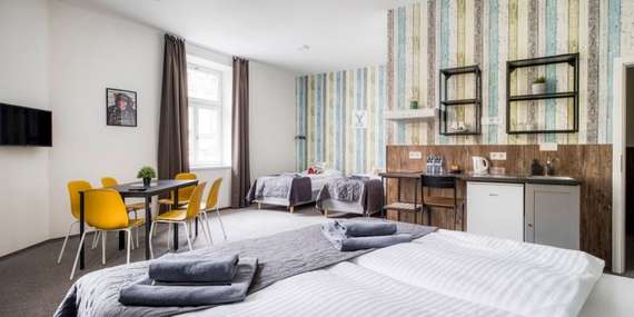 Villa Wagner: Moderní pokoje a studia přímo v centru Prahy/Praha
