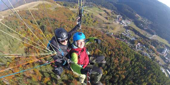 Termický tandemový let ponad Donovaly s profesionálnym inštruktorom/Nová Hoľa - Donovaly