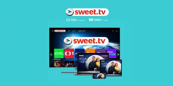 Předplatné internetové televize SWEET.TV na 3 nebo 12 měsíců/Česko