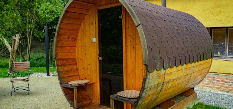 Fínska barelová sauna