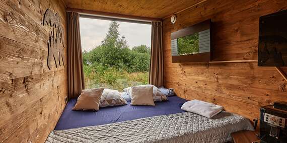 Pobyt v Škandinávskom domčeku - netradičné severské ubytovanie v prírode so saunou v lese a výhľadom na Tatry/Spišské Bystré