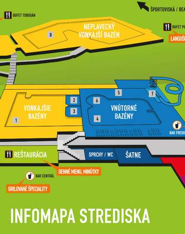 Mapa areálu Holidaypark Kováčová