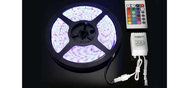 LED pásy 5 alebo 10 metrov, kompletná sada