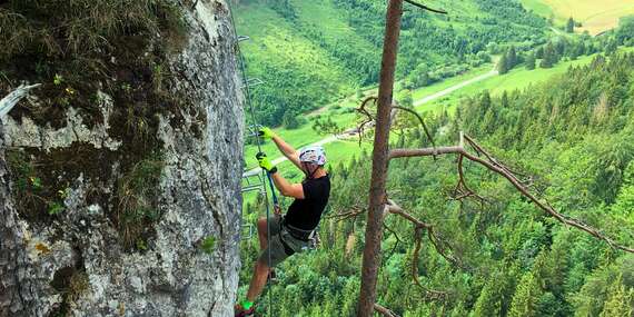 Via ferrata Dve veže v Liptovských Revúcach s medzinárodným horským sprievodcom UIMLA/Liptovské Revúce