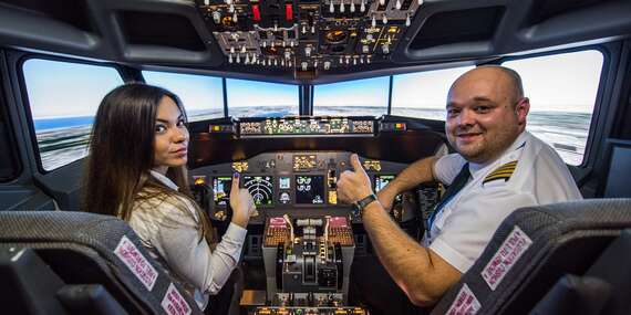 Limitovaný počet kupónov za najlepšiu cenu! Staňte sa pilotom Boeingu 737 na skúšku – v realistickom leteckom simulátore/Bratislava - Ružinov