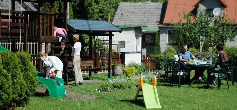 V prázdninovom domčeku Bôrka vo Fačkove nájdete všetko pre pohodový pobyt s deťmi