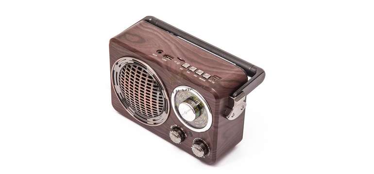 Retro rádio a bluetooth reproduktor 2v1