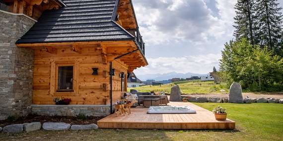 Osada Gòralska Ostoja s privátnou vírivkou pri Zakopanom/Poľsko - Zakopané - Nowe Bystre