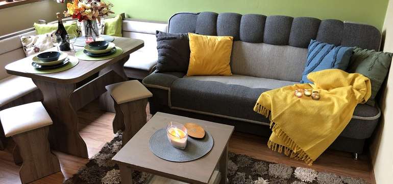 Apartmán č. 58 - obývacia miestnosť s TV