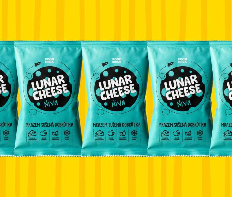 5x 25 g Balenie mrazom sušeného syra Lunar Cheese (niva)