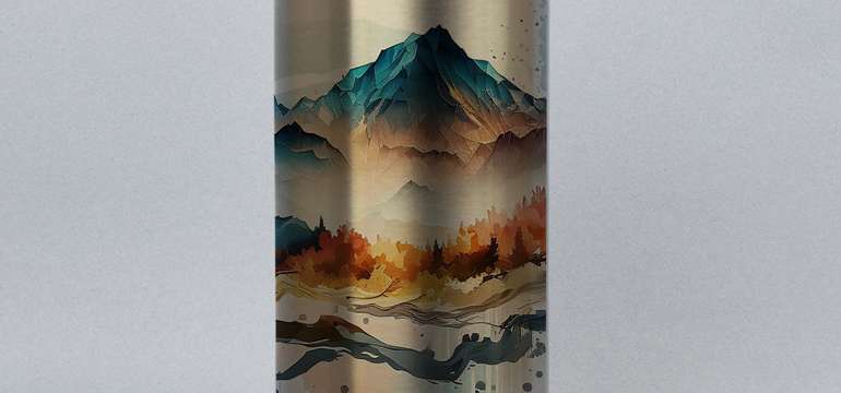 Turistická termoplechovka (500 ml) - kov, plast