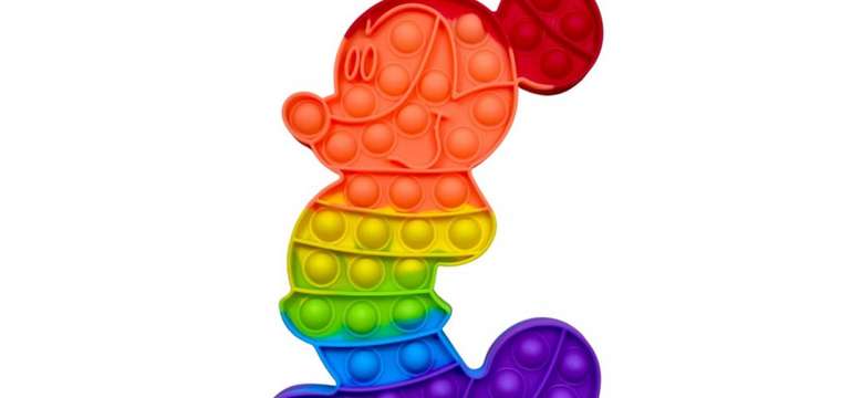 POP IT - Mickey XL červený (30 x 16 cm)