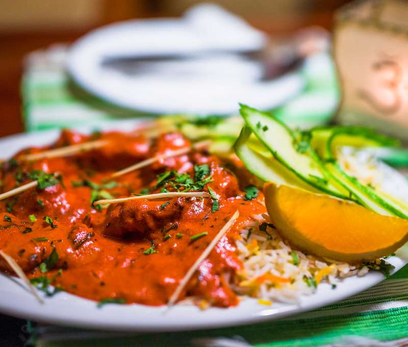 Indická kuracia tikka masala s basmati ryžou alebo butter chicken