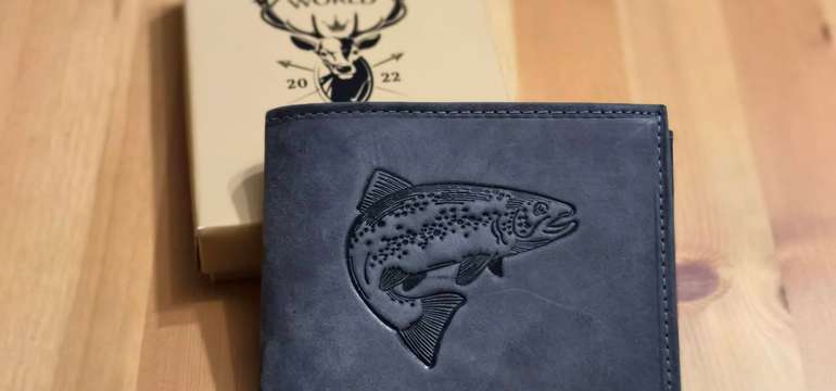 Pánska kožená peňaženka Fish Black