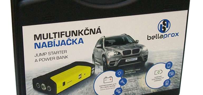 Multifunkčná powerbanka + auto štartér v jednom (BELLAPROX, 16 800 mAh)