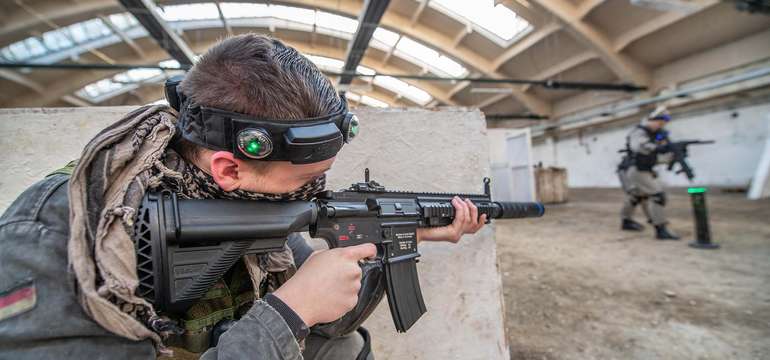Laser tag v priestoroch propaintball pre 1 osobu