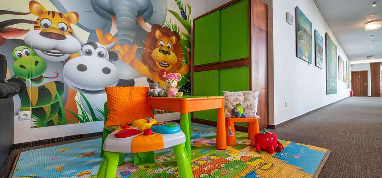Detský kútik v apartmánovom dome Hrebienok Resort v Starom Smokovci